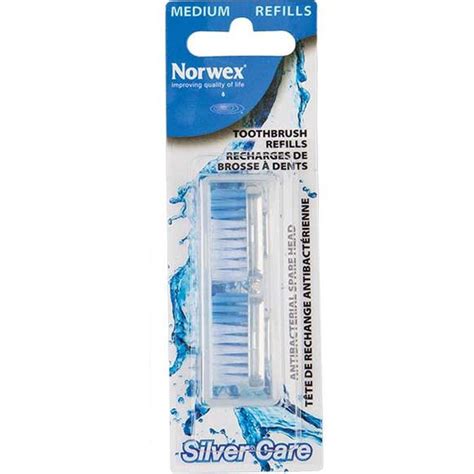 99 354063 Silver Care <strong>Toothbrush</strong> (with <strong>refill</strong>) - <strong>Medium</strong> 20. . Norwex toothbrush refills medium